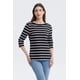 thumbnail image 1 of Polera Mujer Print Rayas Negro, 1 of 4