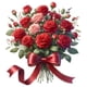 thumbnail image 5 of Calcomanía de pared de la calcomanía del baño de rosas para el bouquet para el baño decorativo de accesorio multifuncional 27.5x29.5cm pegatina de, 5 of 5