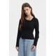 thumbnail image 2 of Polera Mujer Asimétrica Botones Negro, 2 of 4