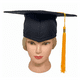 thumbnail image 3 of Birrete Juvenil Adulto Negro Graduación, 3 of 7