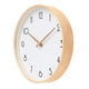 thumbnail image 2 of Reloj De Muralla Redondo Madera Plástica Clara Análogo, 2 of 3