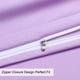 thumbnail image 5 of REGALWOVEN 1800 Microfibra Transpirable Fundas de Almohada con Cremallera Juego de 2, No Estándar Violeta 14"x20", 5 of 8