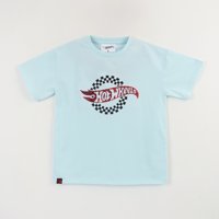 Polera Manga Corta Niño Celeste Logo Hot Wheels