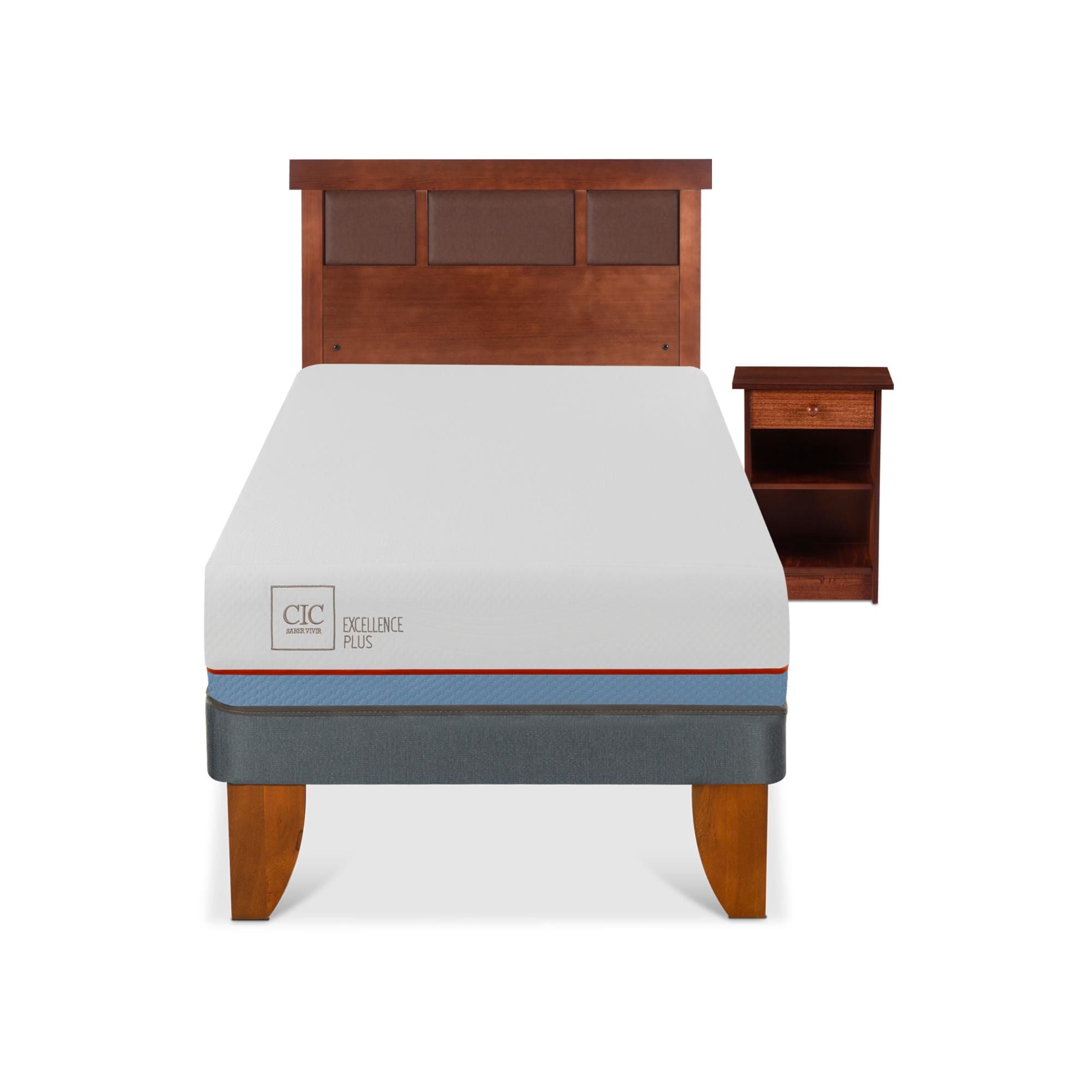 Cama Europea Excellence Plus 1 Plaza Base Normal