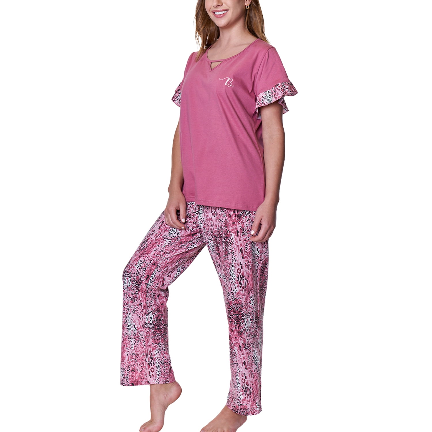 Pijama Largo Mujer Palo Rosa S | Lider