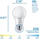 thumbnail image 2 of Bombillas LED Philips de 8 W (60 W) A19, 12 unidades, regulables, 800 lm, 2 of 7