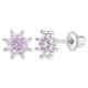 thumbnail image 1 of Aros de flor con circones rosados y transparentes para bebes, 1 of 2