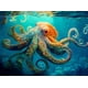 thumbnail image 1 of Rompecabezas Cross & Glory Deep Blue Octopus Odyssey 1000 piezas, 1 of 9