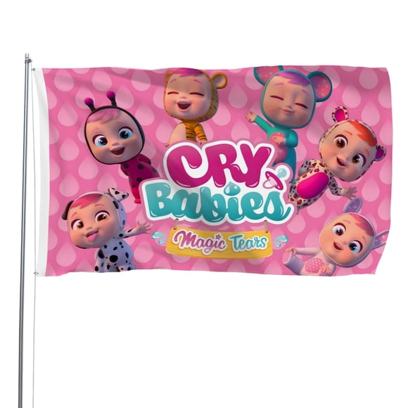 Bandera Decorativa Desmarcar Cry Babies Bebés Llorones 120x180 cm