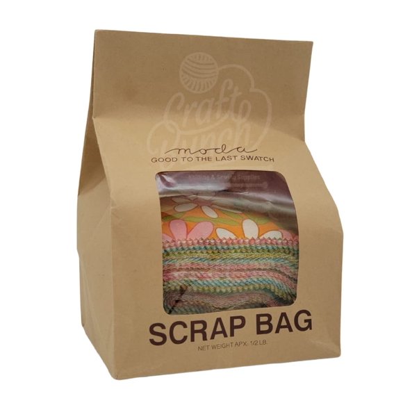 Bolsa de Retazos de Tela Moda 100% Algodón 0,25 kg