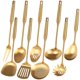 thumbnail image 1 of Juego de utensilios de cocina Standcn dorado de acero inoxidable 18/10 x9, 1 of 8