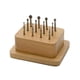 thumbnail image 1 of Juego Deluxe de fresas EUROTOOL BUR-540.05 de 12 piezas con soporte, 1 of 1