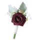 thumbnail image 1 of Hombres PE Rose Flowers Boutonniere Corsages De Boda Para Dama De Honor Prom Red, 1 of 5