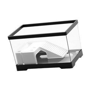 Ioensy - Drenaje Inferior Del Tanque De Tortuga, Recinto Para Tortugas, Decoración Interior Para Principiantes, Tamaño Mediano, Negro