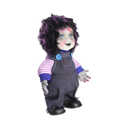 Bothyi - Muñeco Fantasma De Halloween, Decoración Navideña, Juguete De Decoración De Terror Iluminado, Muñeco Aterrador Morado Para Niño