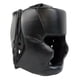 thumbnail image 4 of Casco de boxeo portátil para boxeadores de material cuero para Sparring Mma , negro 50 a 58CM, 4 of 5