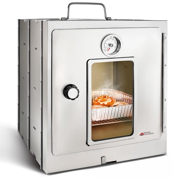 Horno de camping Modern Innovations plegable portátil de acero inoxidable de 30 cm