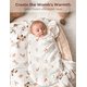 thumbnail image 3 of Manta Momcozy Muselina Para Envolver Bebé Pack De 4 Grande 47" x 47" Unisex, 3 of 3