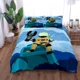 thumbnail image 1 of Fee Blue Star fairy Tale Duvet Cover Set Double Bed Linen Set Bed Sheets, 1 of 5