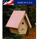 thumbnail image 4 of Bird House WoodLink Wren House Cedar con techo de cobre, 4 of 6