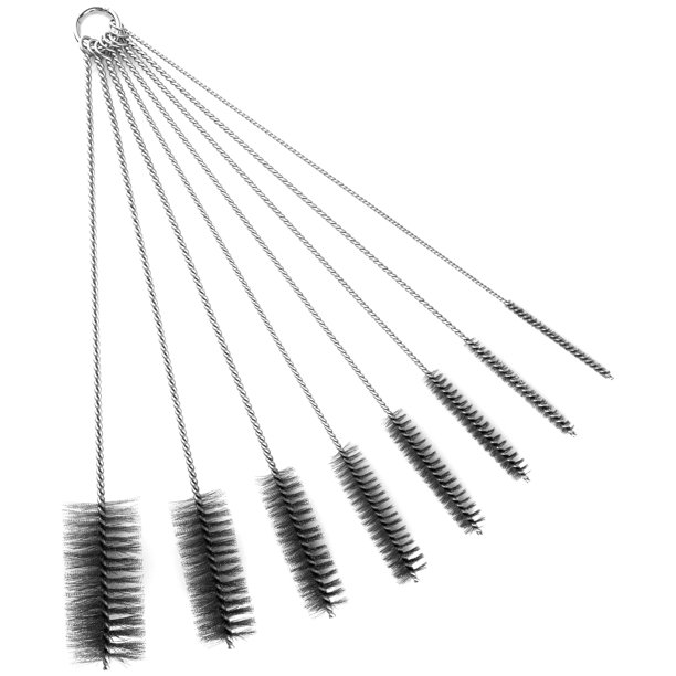 Juego de cepillos para limpieza de tuberías Ctsyuqoo, 16 pulgadas, extra largos, 8 piezas