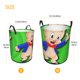 thumbnail image 5 of El Show de Porky Pig Cesta de lavandería de gran capacidad redonda con asa, bolsa para ropa sucia plegable, almacenamiento para dormitorio, baño y lavadero 44x35 cm, 5 of 6