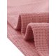 thumbnail image 5 of INSPIRE CHIC Conjunto de salón de punto waffle para mujer, pijama de manga corta con bolsillos, mezcla de algodón suave para primavera y verano, XL, rosa claro, 5 of 6