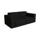 thumbnail image 2 of Sofa Aura Tres Cuerpos Lino Negro, 2 of 3