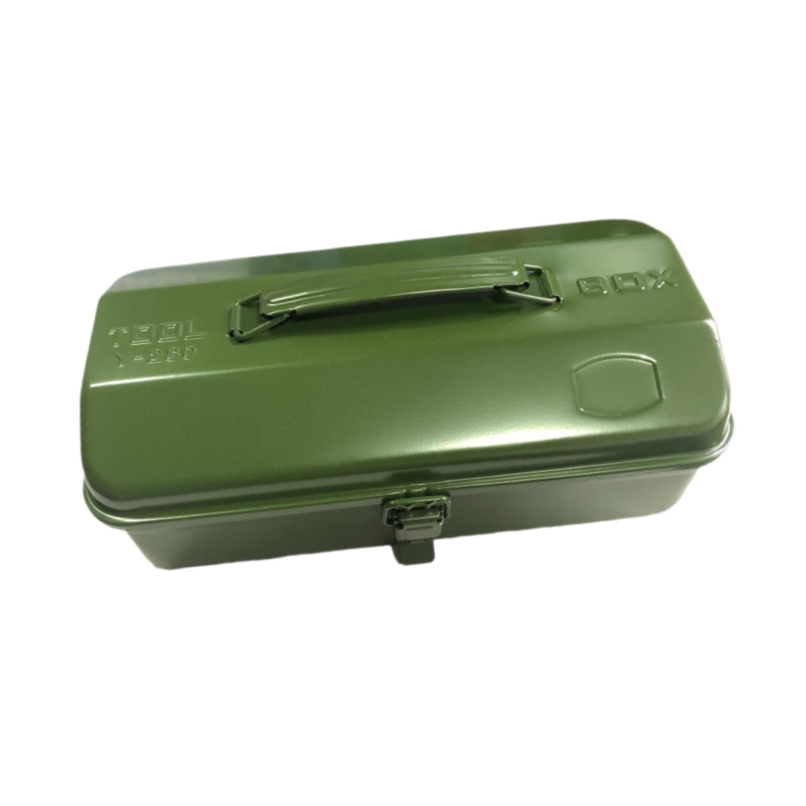 Ioensy - Caja De Herramientas Portátil Con Cerradura, Gruesa, Para Almacenamiento Y Acceso, Color Verde