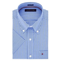 Camisa Tommy Hilfiger De Manga Corta Con Botones Royal Para Hombre