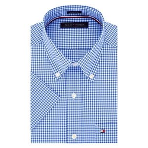 Camisa Tommy Hilfiger De Manga Corta Con Botones Royal Para Hombre