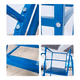 thumbnail image 4 of Escalera Industrial Tipo Avión 6 Peldaños 1,5m + Plataforma Azul, 4 of 12