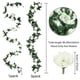 thumbnail image 3 of 4pcs artificial rosa vid falsa flor guirlanda falsa seda rosa colgando vid para boda partido fondo arco jardín fondo decoración (blanco), 3 of 3