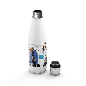 Creango - Botella Agua Termica Greys Anatomy 2 De Acero Inoxidable