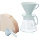 thumbnail image 1 of Set de café Pour Over Hario V60 de 4 tazas con 100 filtros, 1 of 3