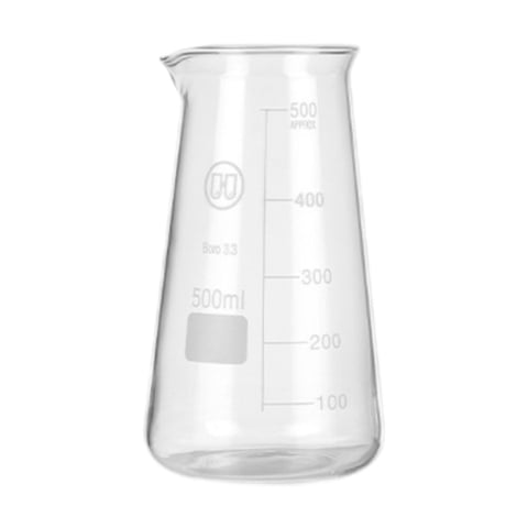 Magideal - Jarra Mezcladora Para Espumar Crema, Jarra De Vidrio Para Vaporizar Espresso, Taza Medidora Cónica De Vidrio Para Leche, Café, Jugo Y Café Con Leche 500 Ml