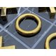 thumbnail image 4 of Juego de Mesa LuxLand Home Tres en Raya de Mármol Negro y Oro, 4 of 6