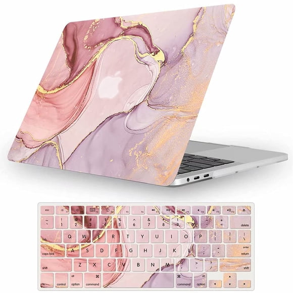 Funda Fancity compatible con MacBook Air de 13 pulgadas A2337, color rosa