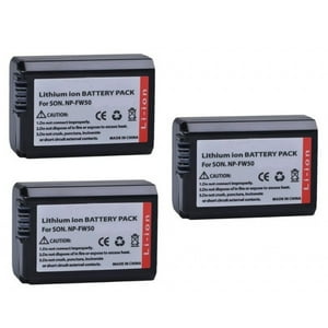 Genérico - 3 Batería Np-Fw50 Alternativa Sony