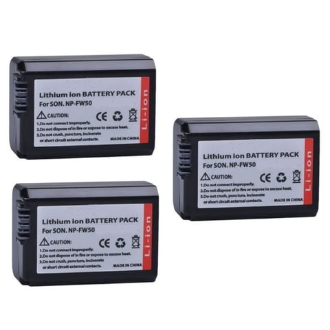 Genérico - 3 Batería Np-Fw50 Alternativa Sony