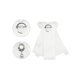 thumbnail image 3 of INSPIRA CHIC Broche de Lazo para Mujer con Cinta de Lazo de Perlas y Diamantes de Imitación, Accesorios de Corbata de Lazo, Blanco, Talla Única, 3 of 4
