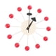 thumbnail image 4 of Reloj De Pared De Bola Redonda, Simple, De Mediados De Siglo, Para Sala De Estudio, Decoración De Dormitorio, Relojes, Bola Roja, 4 of 5