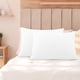 thumbnail image 1 of PiccoCasa Juego de Fundas de Almohada con Cremallera de Microfibra Suave, Juego de 2, King Blanco, 1 of 7