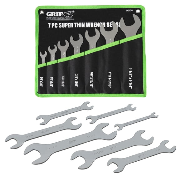 Juego de llaves GRIP Super-Thin SAE, 7 piezas, modelo 90120 con bolsa