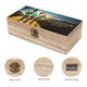 thumbnail image 3 of El Mago de la Ciudad Esmeralda Caja Organizadora de Madera Rústica - Caja Decorativa Multifuncional para Escritorio, Hogar, Oficina, Joyas y Manualidades, 3 of 6
