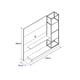 thumbnail image 4 of Rack Tv 60" Home Design Blanco Oro, 4 of 4