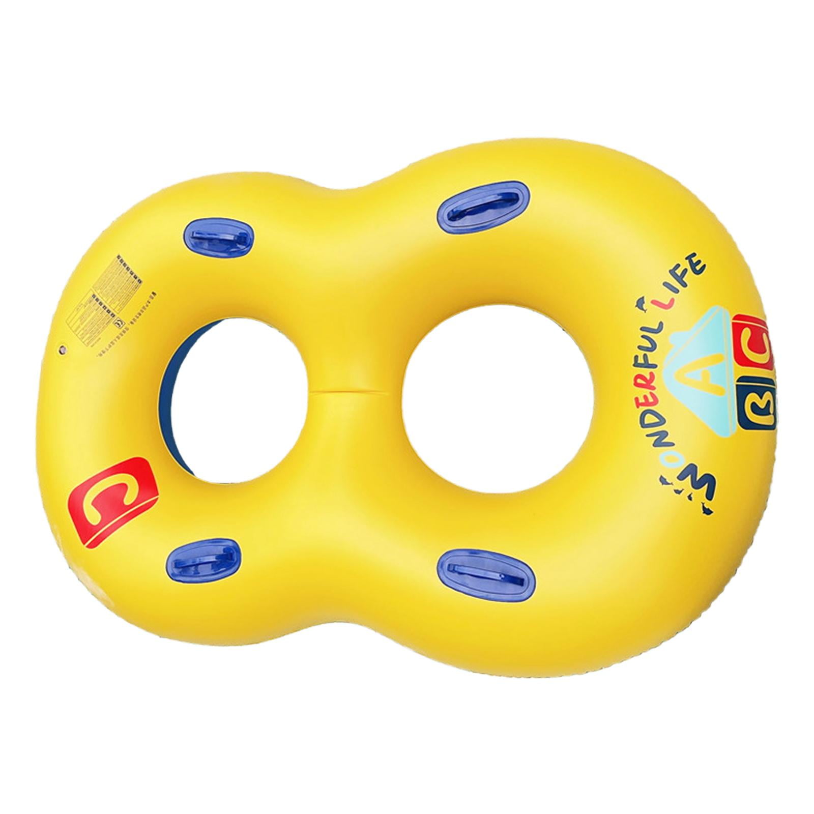 Magideal - Anillo Doble De 8 Palabras Para Niños Y Adultos, Tubo De Anillo De Natación Para Piscina, Arena