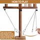 thumbnail image 5 of Juego de anzuelos de madera Nanoable Ring Toss Game con bolsa de transporte, 5 of 6