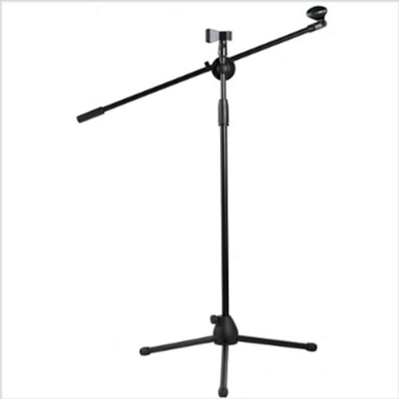 Pedestal para micrófono con boom Negro