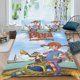 thumbnail image 2 of Pippi Calzaslargas Conjunto de sábanas temático, trío de piezas, cómodo y amigable con la piel, diseño único, regalo de decoración para el hogar para familiares, amigos y fans,173cm *218cm, 2 of 6